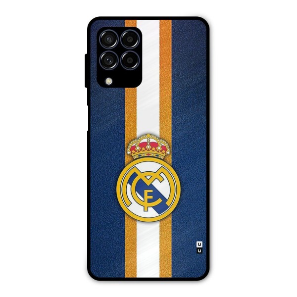 Real Madrid Stripes Metal Back Case for Galaxy M53 5G