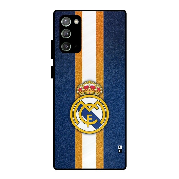 Real Madrid Stripes Metal Back Case for Galaxy Note 20