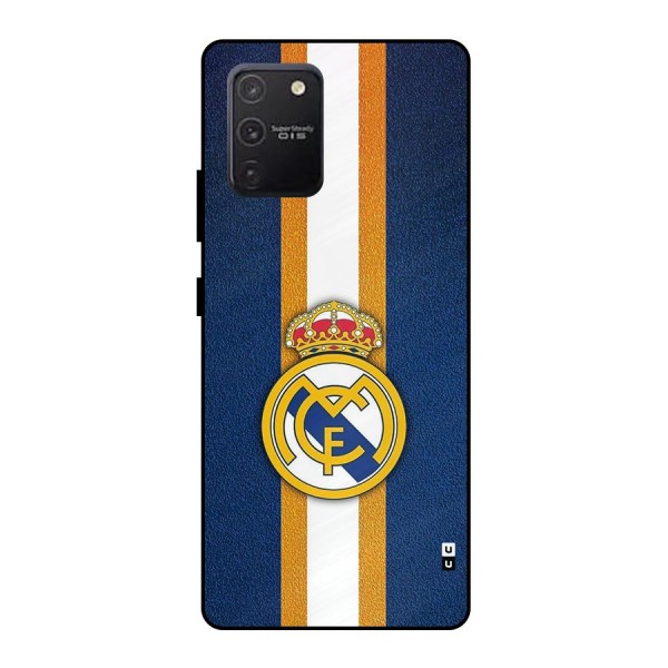 Real Madrid Stripes Metal Back Case for Galaxy S10 Lite