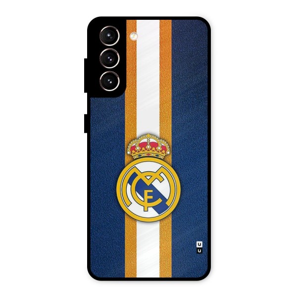 Real Madrid Stripes Metal Back Case for Galaxy S21 5G