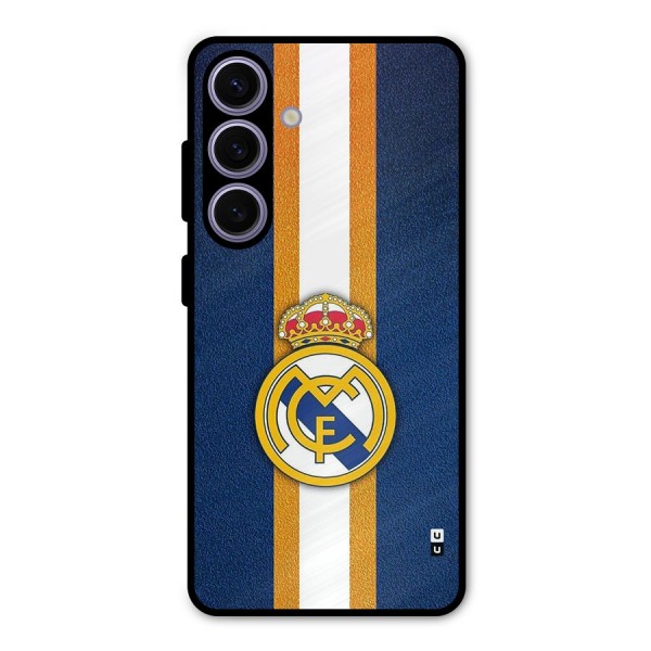 Real Madrid Stripes Metal Back Case for Galaxy S24