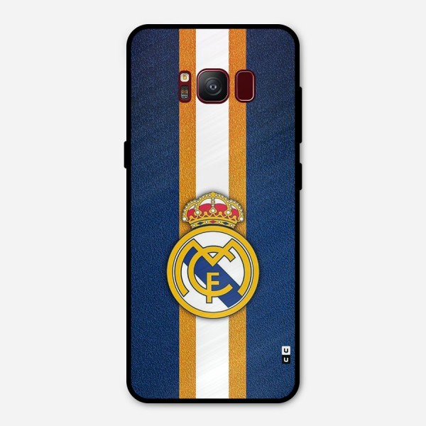 Real Madrid Stripes Metal Back Case for Galaxy S8