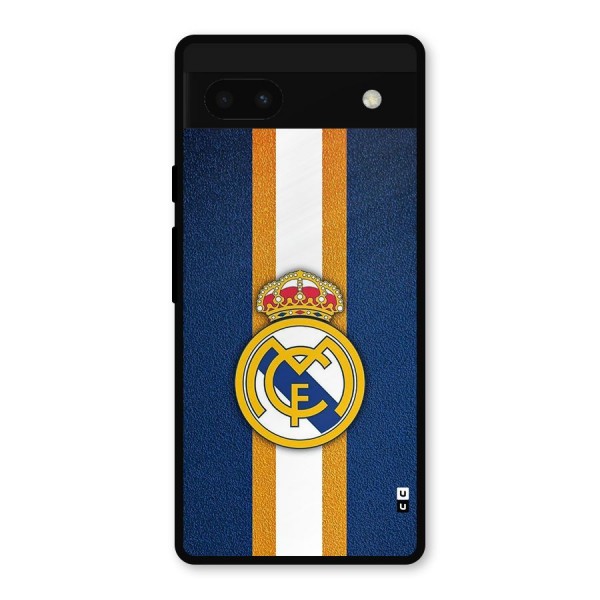 Real Madrid Stripes Metal Back Case for Google Pixel 6a