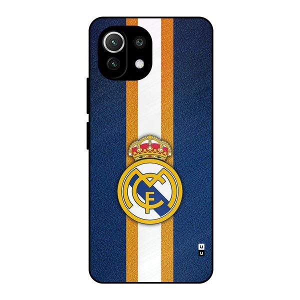 Real Madrid Stripes Metal Back Case for Mi 11 Lite