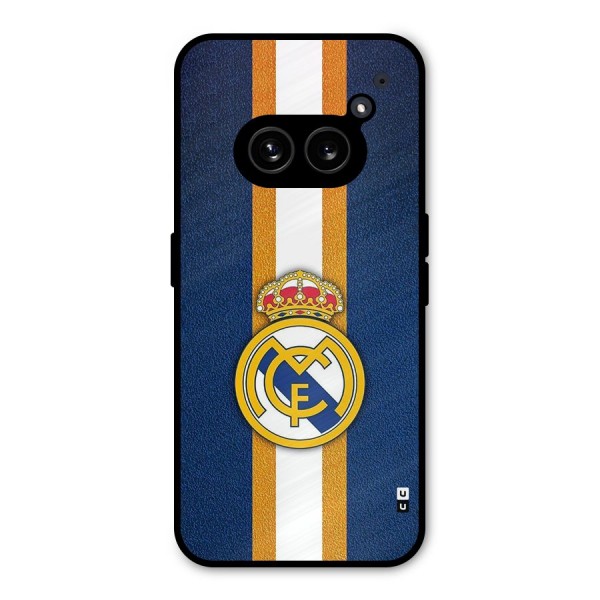 Real Madrid Stripes Metal Back Case for Nothing Phone 2a