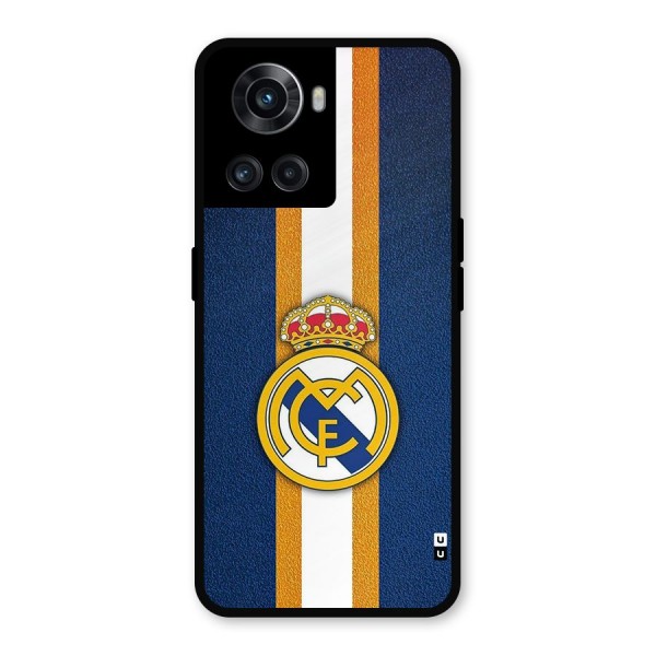 Real Madrid Stripes Metal Back Case for OnePlus 10R