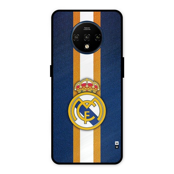 Real Madrid Stripes Metal Back Case for OnePlus 7T