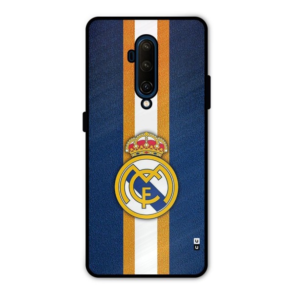 Real Madrid Stripes Metal Back Case for OnePlus 7T Pro