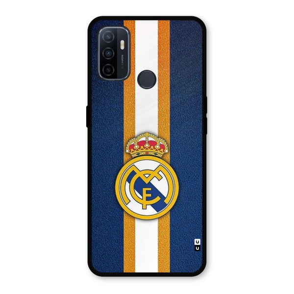 Real Madrid Stripes Metal Back Case for Oppo A53