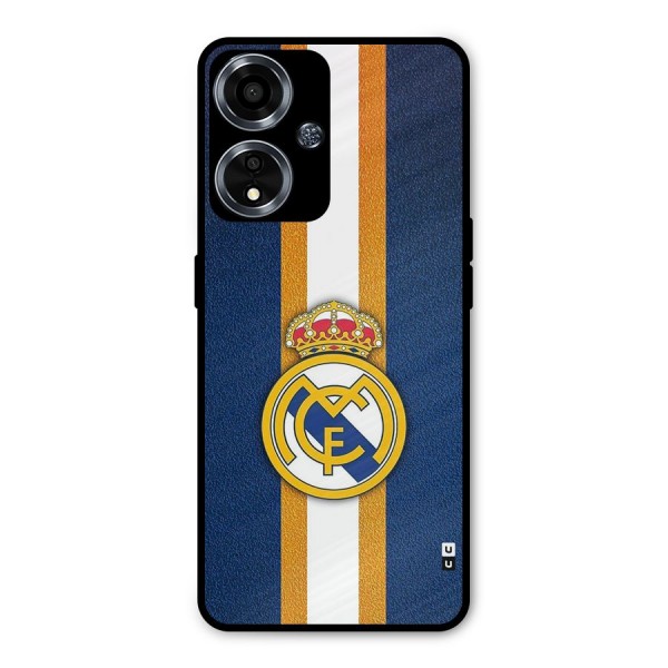 Real Madrid Stripes Metal Back Case for Oppo A59