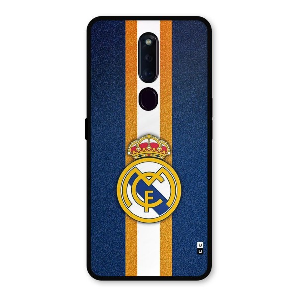 Real Madrid Stripes Metal Back Case for Oppo F11 Pro