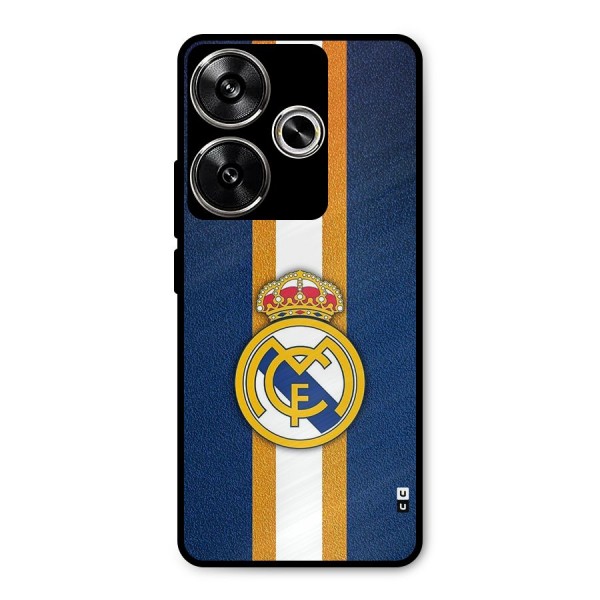 Real Madrid Stripes Metal Back Case for Poco F6