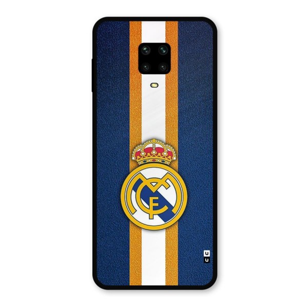 Real Madrid Stripes Metal Back Case for Poco M2