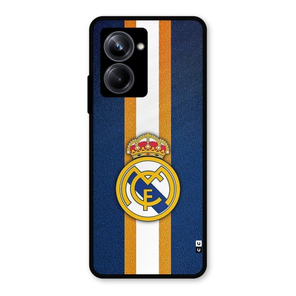 Real Madrid Stripes Metal Back Case for Realme 10 Pro