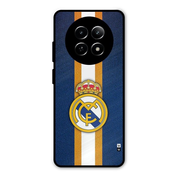 Real Madrid Stripes Metal Back Case for Realme 12 5G