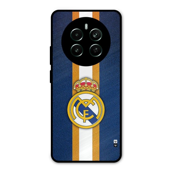 Real Madrid Stripes Metal Back Case for Realme 12 Plus