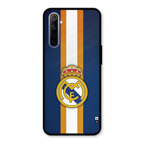 Real Madrid Stripes Metal Back Case for Realme 6