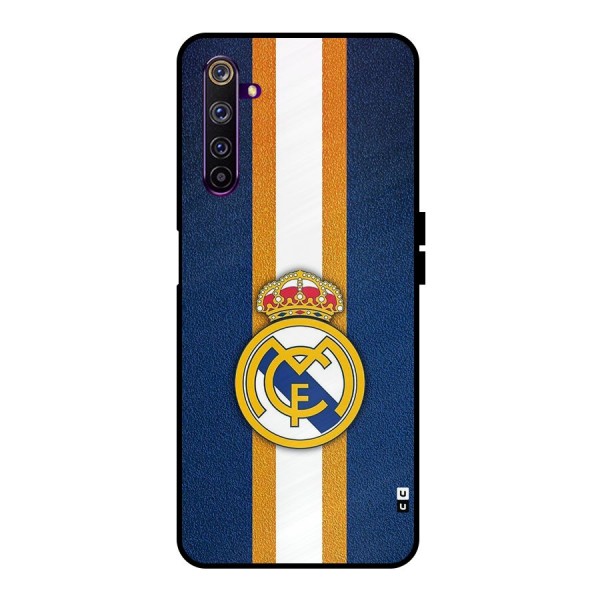 Real Madrid Stripes Metal Back Case for Realme 6 Pro