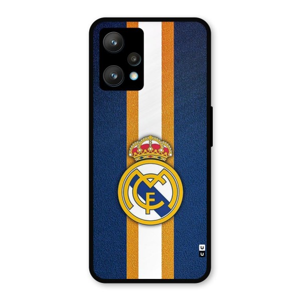 Real Madrid Stripes Metal Back Case for Realme 9