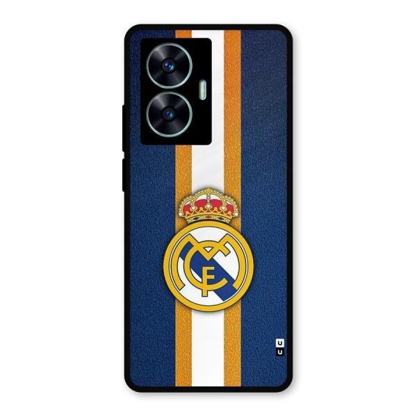 Real Madrid Stripes Metal Back Case for Realme C55