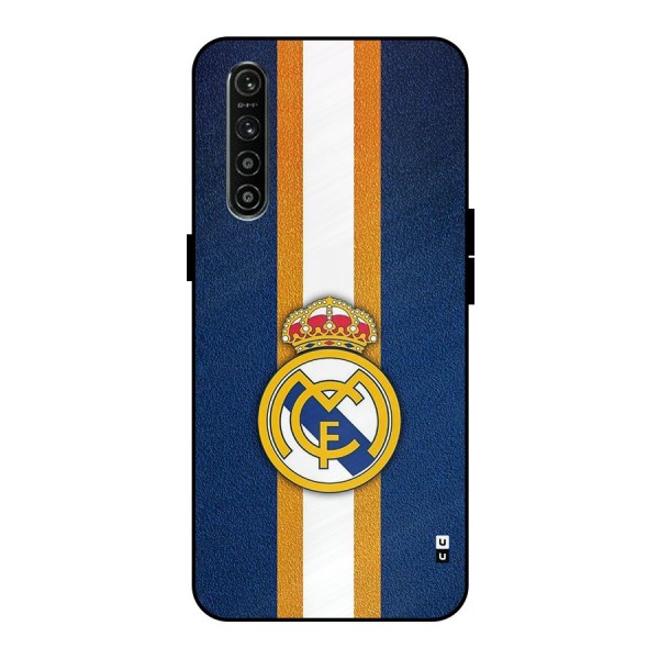 Real Madrid Stripes Metal Back Case for Realme XT