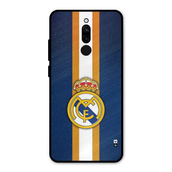 Real Madrid Stripes Metal Back Case for Redmi 8