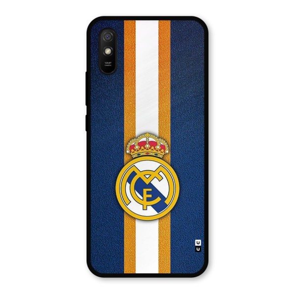 Real Madrid Stripes Metal Back Case for Redmi 9a