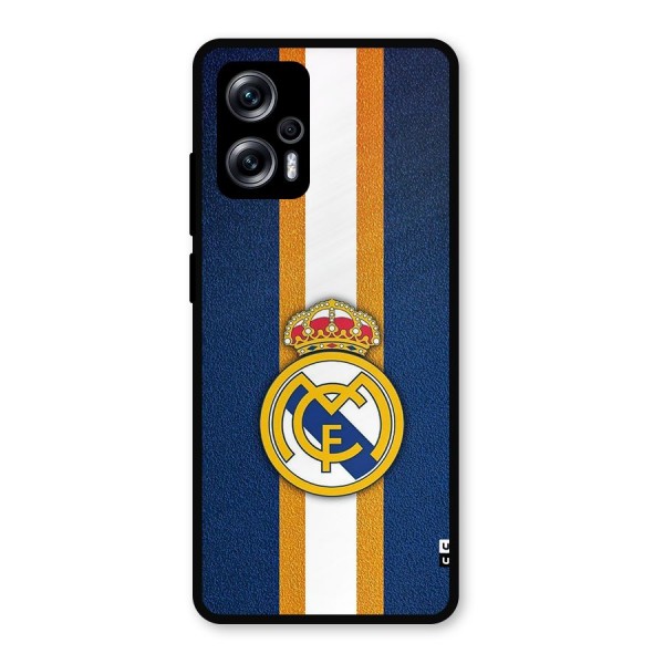 Real Madrid Stripes Metal Back Case for Redmi K50i