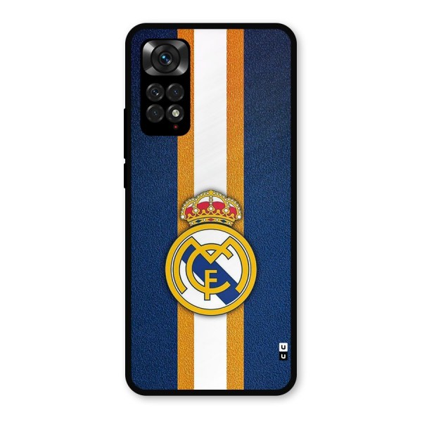 Real Madrid Stripes Metal Back Case for Redmi Note 11