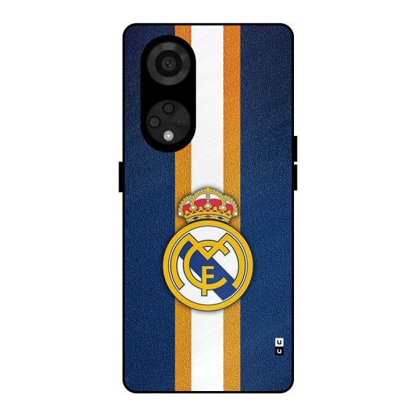 Real Madrid Stripes Metal Back Case for Reno8 T 5G