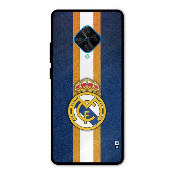 Real Madrid Stripes Metal Back Case for Vivo S1 Pro