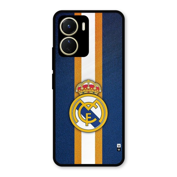 Real Madrid Stripes Metal Back Case for Vivo T2x