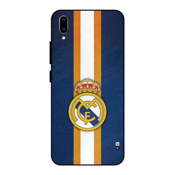 Real Madrid Stripes Metal Back Case for Vivo V11 Pro