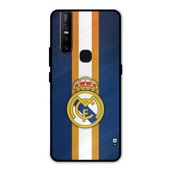 Real Madrid Stripes Metal Back Case for Vivo V15