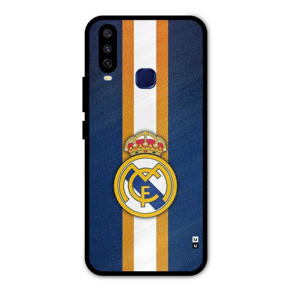 Real Madrid Stripes Metal Back Case for Vivo V17