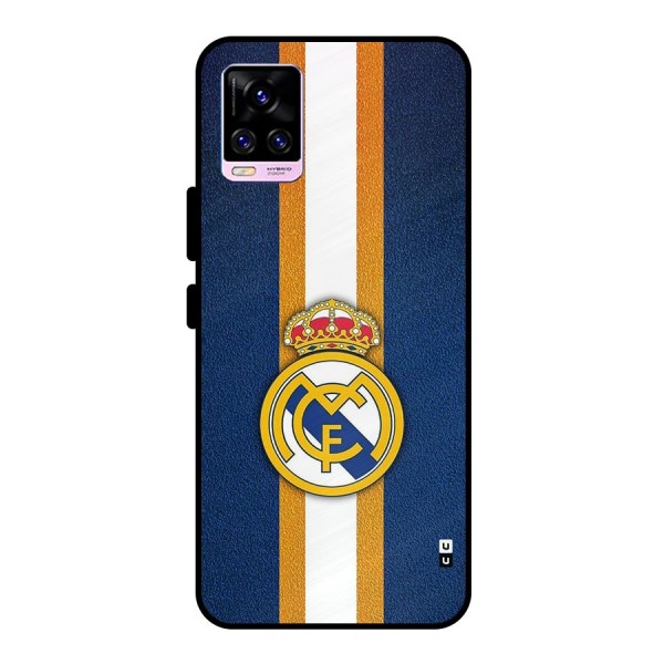 Real Madrid Stripes Metal Back Case for Vivo V20 Pro