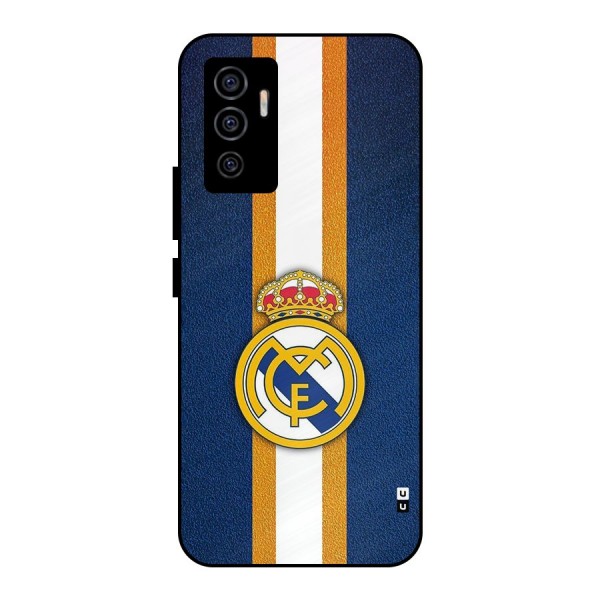 Real Madrid Stripes Metal Back Case for Vivo V23e