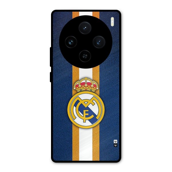 Real Madrid Stripes Metal Back Case for Vivo X100