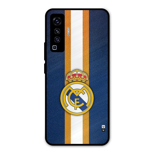 Real Madrid Stripes Metal Back Case for Vivo X50