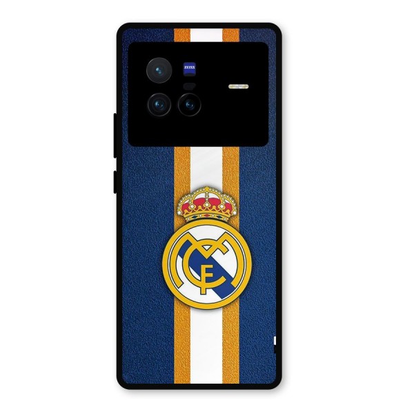 Real Madrid Stripes Metal Back Case for Vivo X80