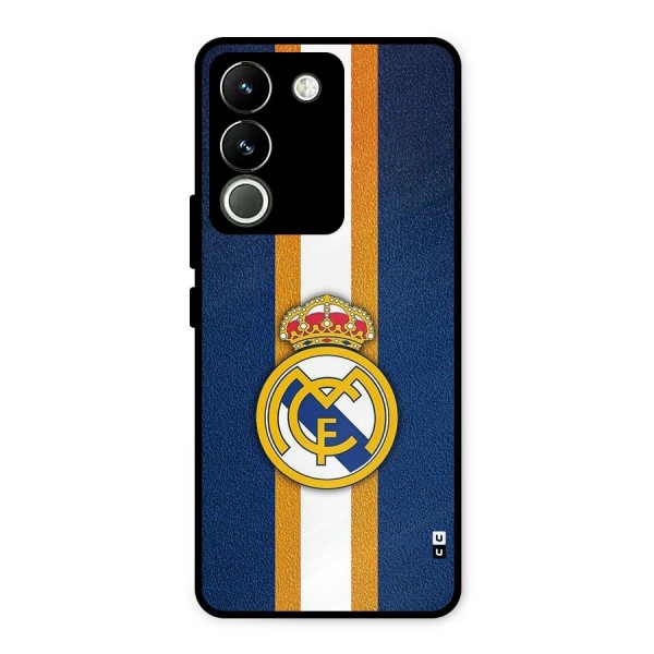 Real Madrid Stripes Metal Back Case for Vivo Y200