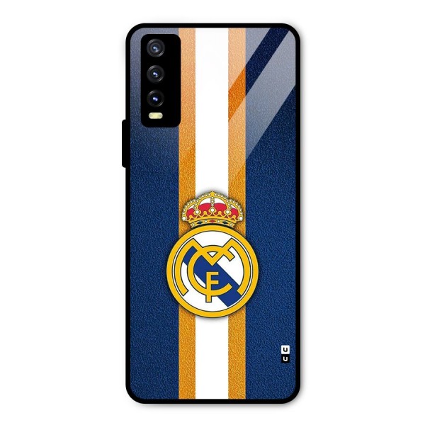 Real Madrid Stripes Metal Back Case for Vivo Y20 2021