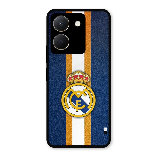 Real Madrid Stripes Metal Back Case for Vivo Y36