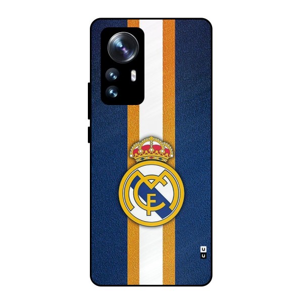 Real Madrid Stripes Metal Back Case for Xiaomi 12 Pro