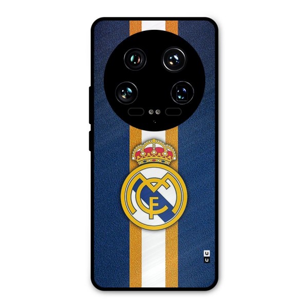 Real Madrid Stripes Metal Back Case for Xiaomi 14 Ultra