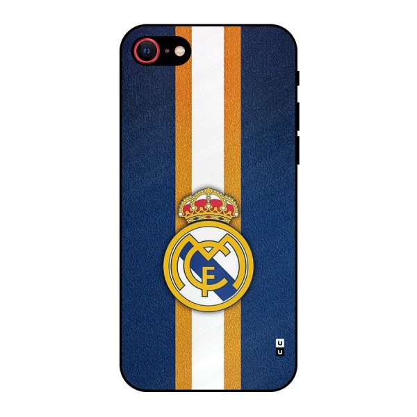 Real Madrid Stripes Metal Back Case for iPhone 7