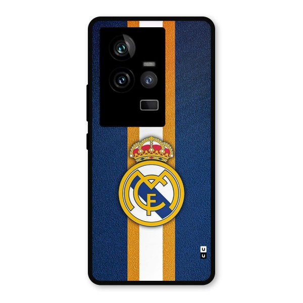 Real Madrid Stripes Metal Back Case for iQOO 11 5G