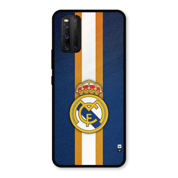 Real Madrid Stripes Metal Back Case for iQOO 3