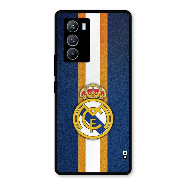 Real Madrid Stripes Metal Back Case for iQOO 9 SE