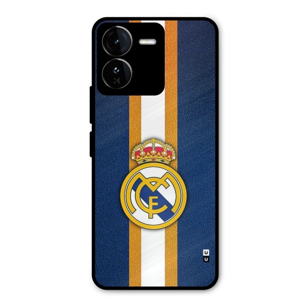 Real Madrid Stripes Metal Back Case for iQOO Z9